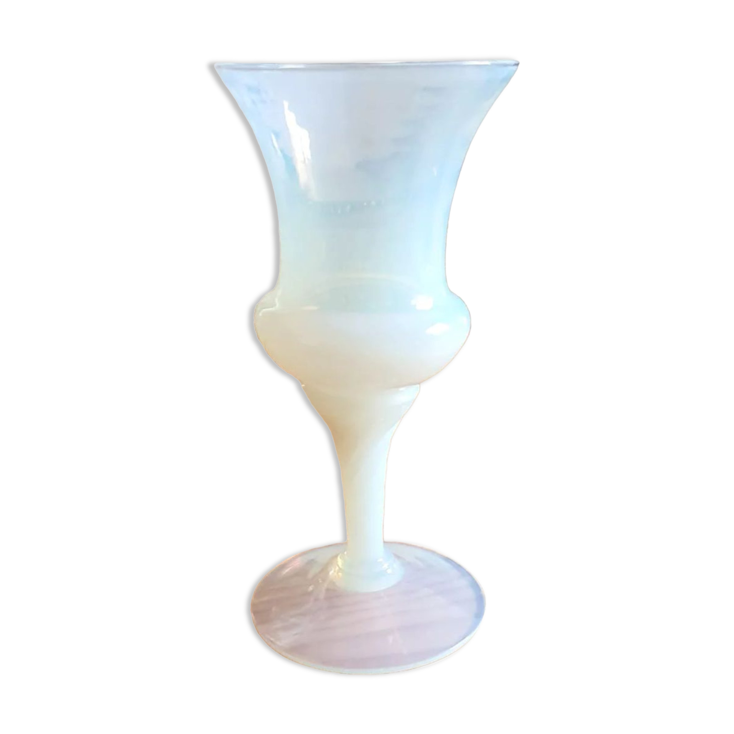 Opaline cut vase