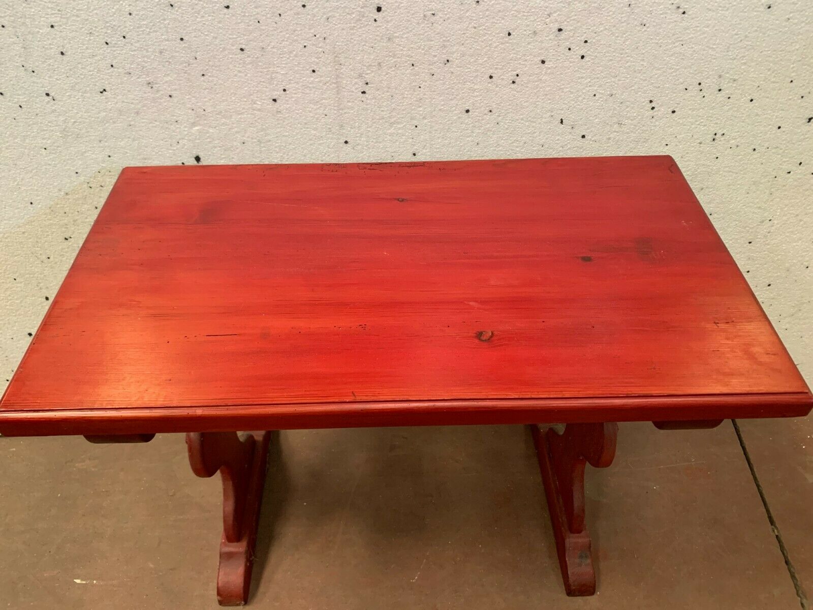 20th century patinated fir bistro or garden table