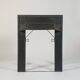 Hand-forged spiral decorative fire surround.