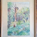 Roméo Dumoulin (1883-1944) - watercolor - 31 x 21 cm - signed - Belgian school