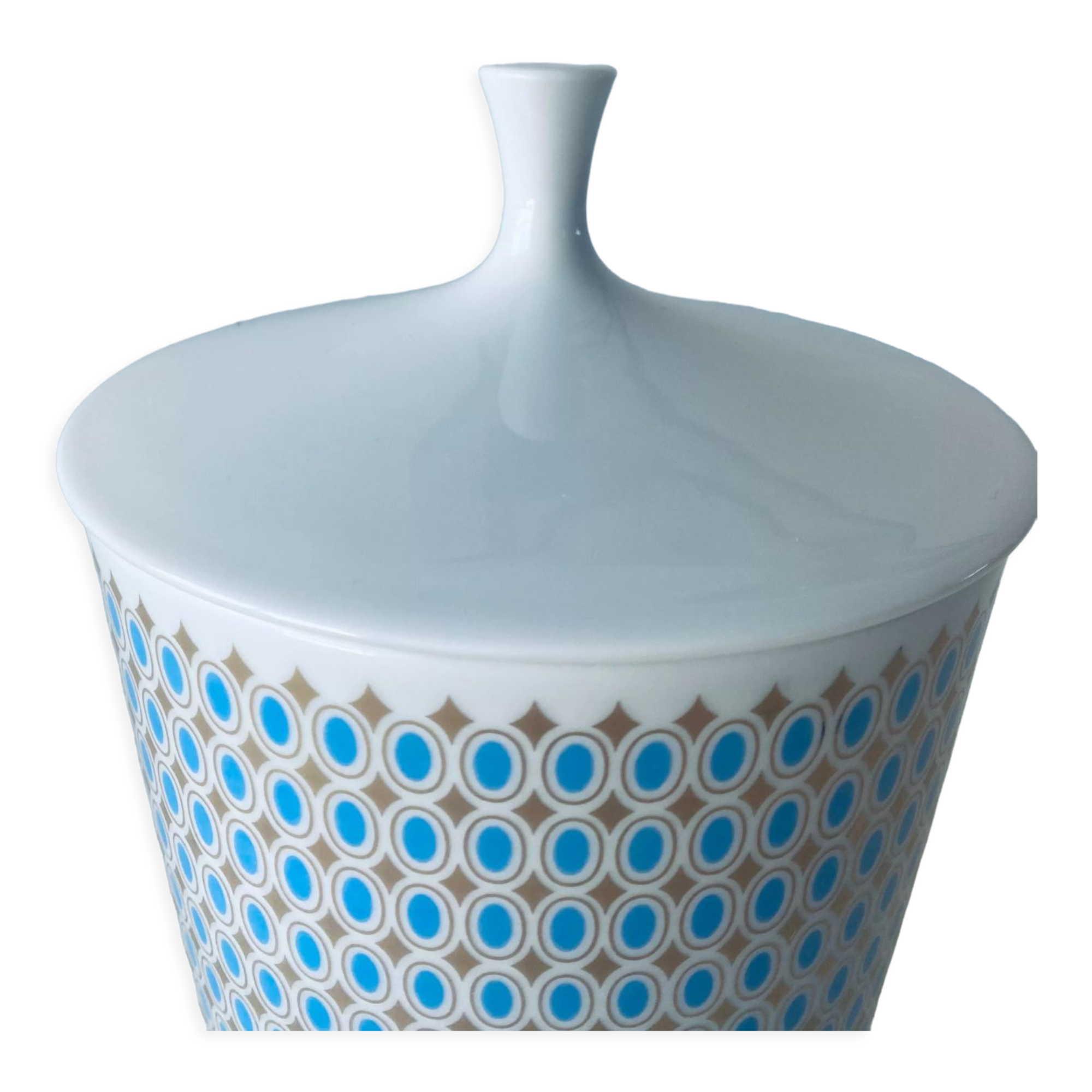 Vintage porcelain candy box stamped Heinrich