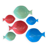 Appetizer set with 6 fish bowls