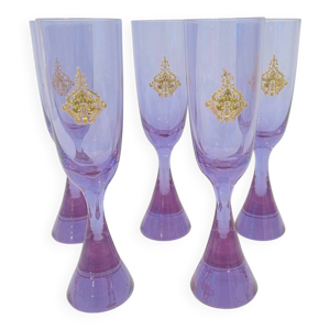 5 coupes à champagne
