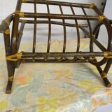 Wicker magazine rack