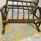 Wicker magazine rack