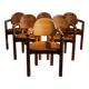 6 fauteuils par Rainer Daumiller en bois de pin, Danemark années 1980