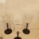 6 Octime octagonal black-footed wine glasses