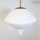 Large opaline pendant / modern brass mid-century ASEA Sweden, 1940s