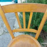 6 bistro chairs, light wood