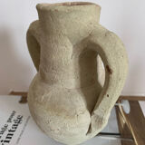 Vintage clay pot in minimalist style
