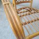 Pair of vintage rattan armchairs
