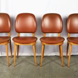 4 Chaises de Baumann, modèle Pégase, 1960