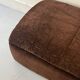 pouf Cinna en velours ras marron, Ligne roset 1970