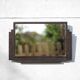 Hammered wrought iron mirror, antique wall mirror, rectangular mirror, Art Deco mirror, interior decoration
