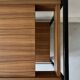 Rolling serving table in wood and black metal by Pierre Guariche for Meurop, design 1960