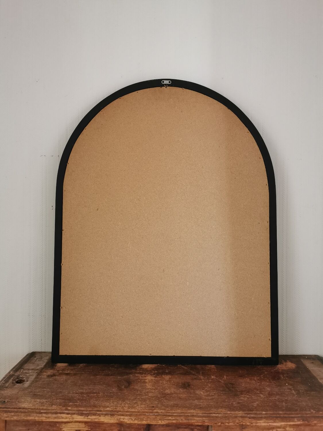 Large black lacquered mirror 1970
