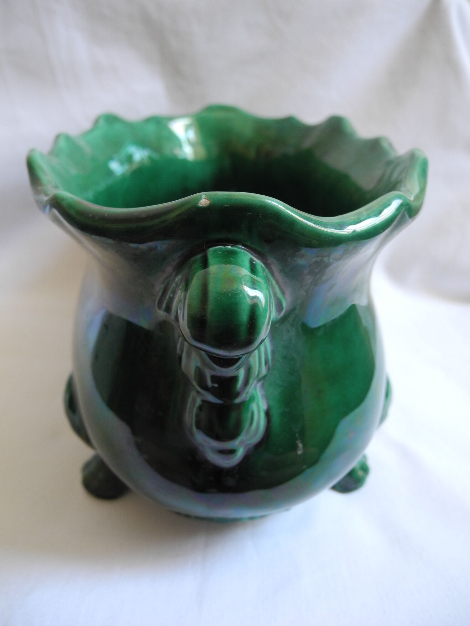 Planter claws dabdding Saint Clement french flowers pot retro deco
