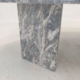 Italian marble leaf shape coffee table, 1980's