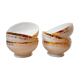 Set 6 bols Limoges blanc et or