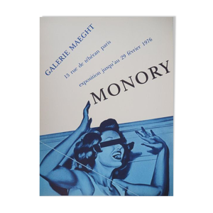 Affiche d'exposition Jacques Monory