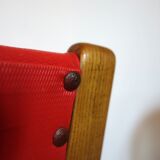 4 chairs "bow wood" by Hugues Steiner 50