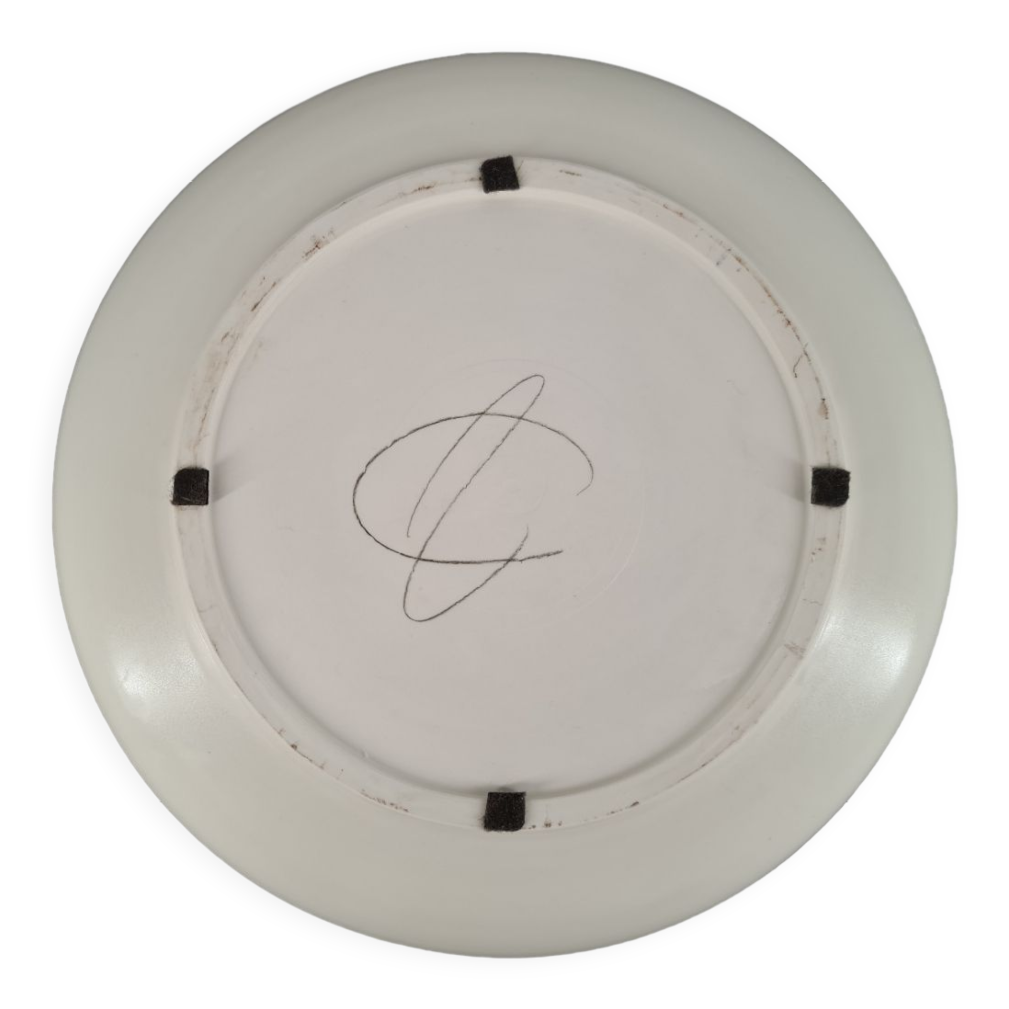 Signed ceramic fruit dish or cup