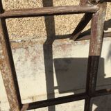 Old cast iron factory window