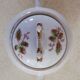 Porcelain sugar bowl handle decorated with sugar cane