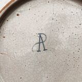Pair of octagonal Rouen plates, signed AP