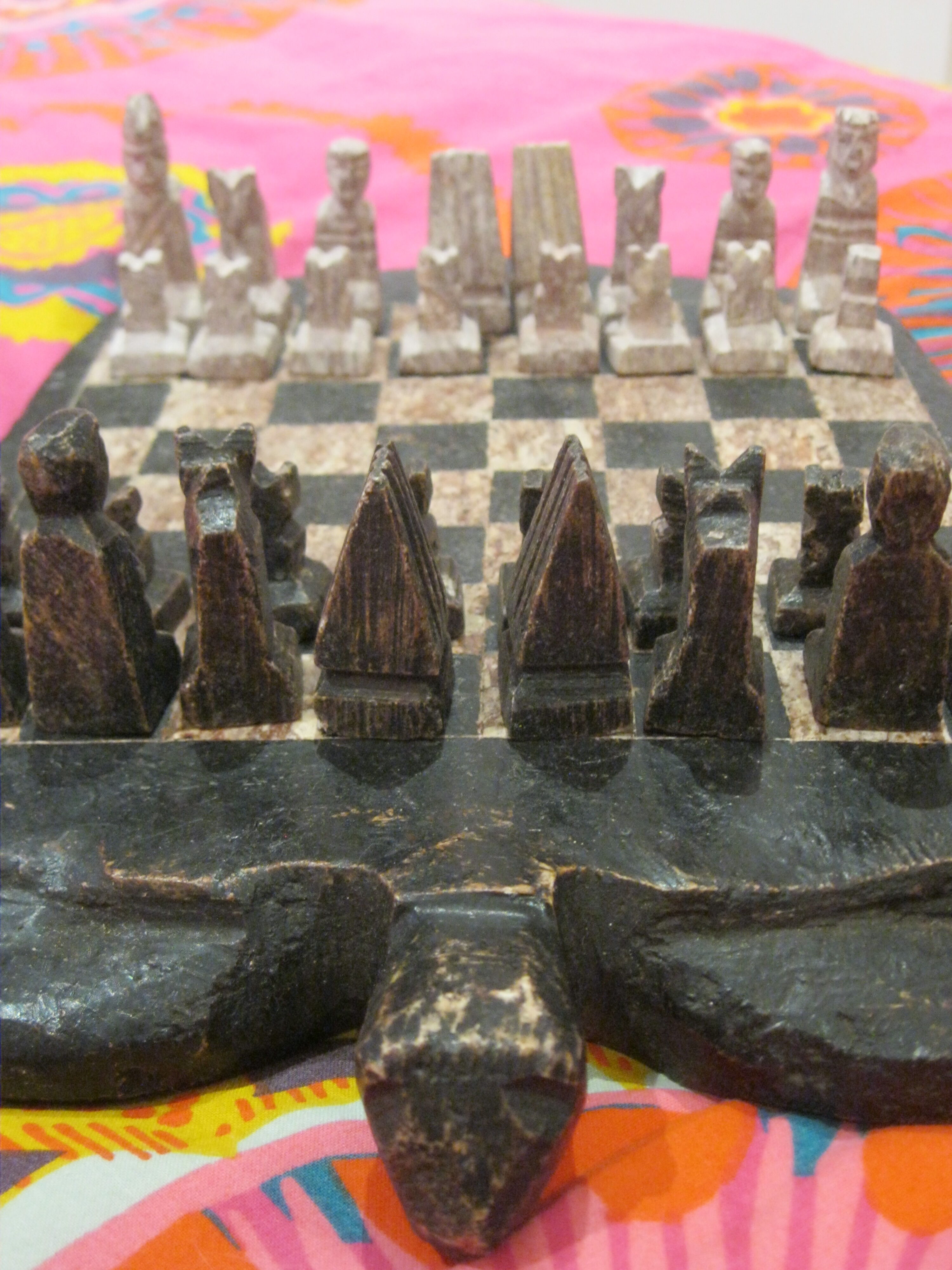 Stone chess game