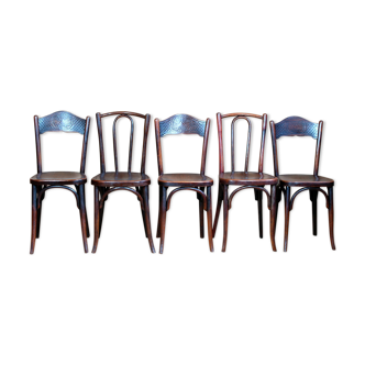 Lot 5 chairs bistro Fischel and Kohn