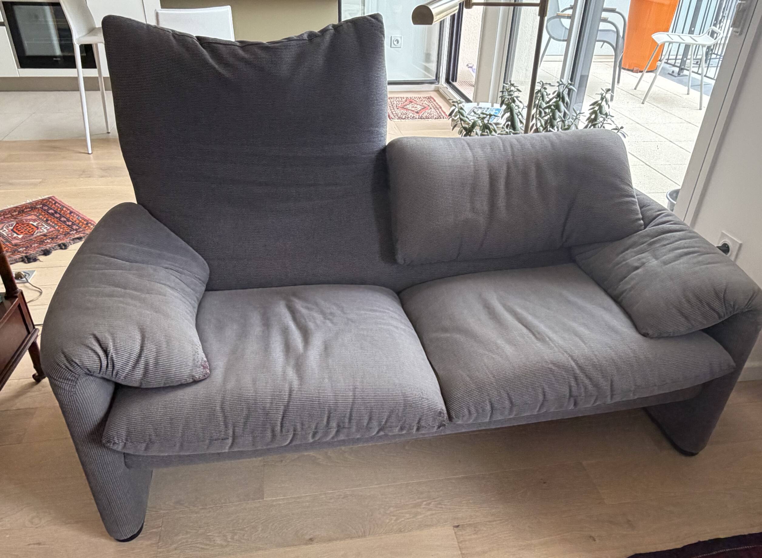Vintage Cassina two-seater sofa