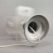 Lampe de table moderne en acrylique transparent du siècle hollandais, 1960s