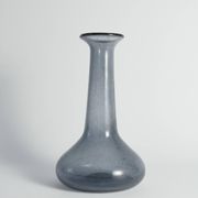 Scandinavian Modern Blue Glass Vase by Erik Höglund for Boda, Sweden 1960's