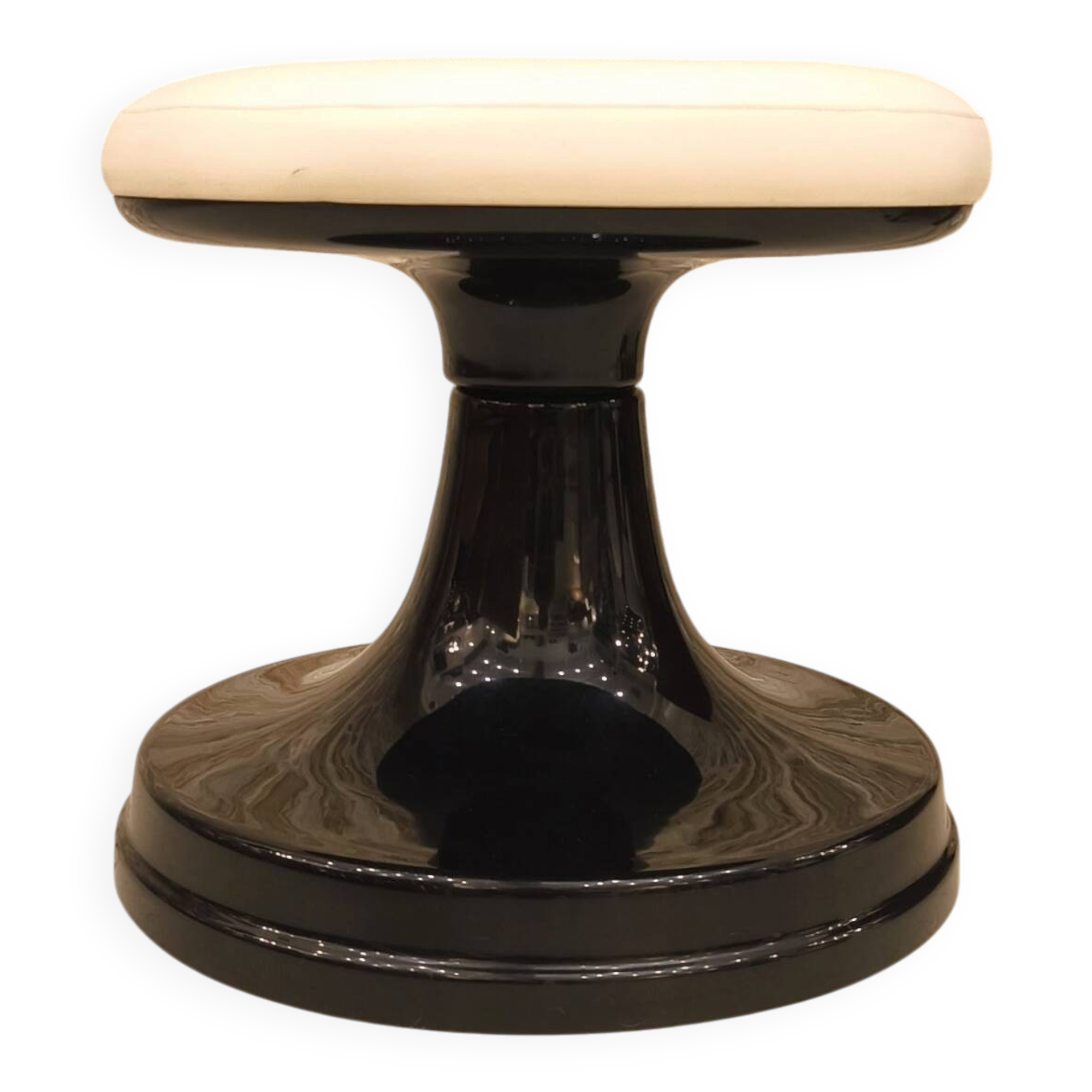 Large tulip stool/ottoman, 1970s design.