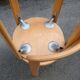 Pair of Bruno rey chairs in blond wood from the 80s