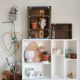 Old wooden shelf