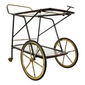 Chariot de service vintage italien par Cesare Lacca, années 1950