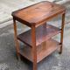1950s Art Deco solid wood shelf with drawer