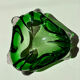 Green Murano glass vide-poche / ashtray from 1970