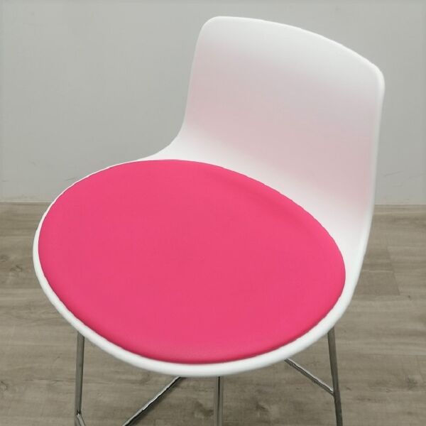 Tabouret haut enea lottus blanc rose