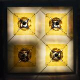 Mazzega Murano large wall sconce with 4 lights 1970s