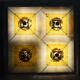 Mazzega Murano large wall sconce with 4 lights 1970s