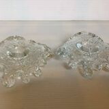 Duo of free-form candle holders Uno Westerberg Pukeberg Scandinavian