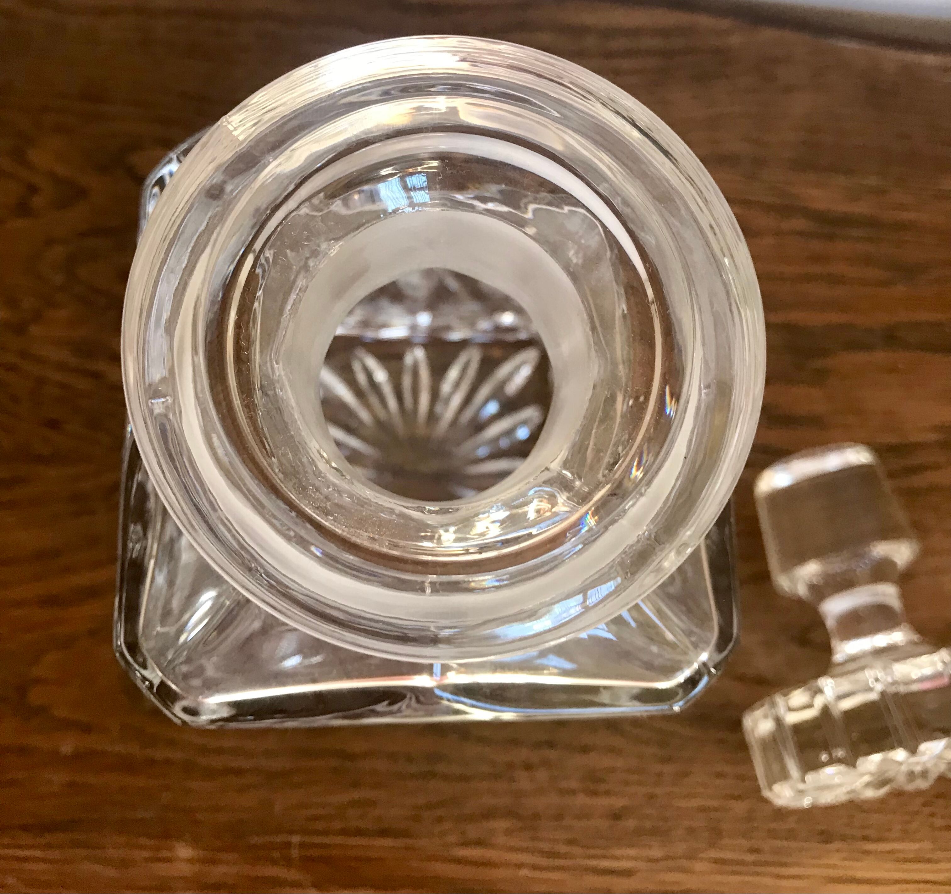 Crystal whiskey carafe