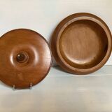 Large Scandinavian wooden box empty pocket