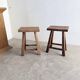 Pair of oak stools from the 1960s.