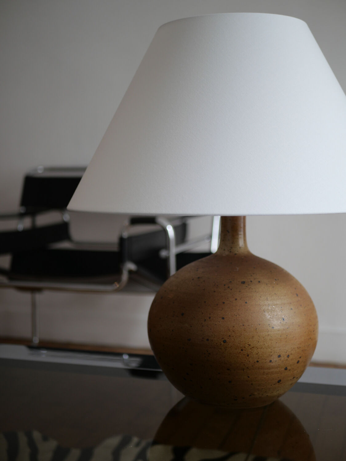 Vintage stoneware lamp