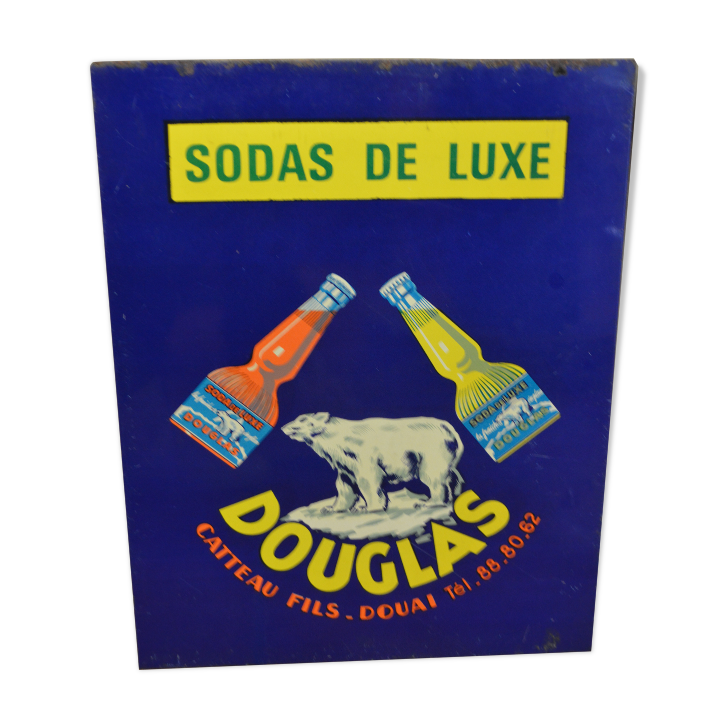 Douglas luxury soda advertising plate