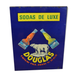 Douglas luxury soda advertising plate